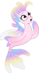 Size: 2738x5087 | Tagged: safe, destiny (g5), seapony (g4), g5, my little pony: tell your tale, official, .ai available, .svg available, concept art, female, simple background, solo, svg, transparent background, vector