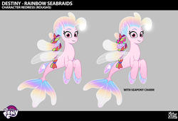 Size: 2275x1558 | Tagged: safe, destiny (g5), seapony (g4), g5, my little pony: tell your tale, official, .psd available, concept art, female, solo