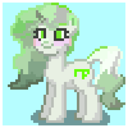 Size: 4050x4050 | Tagged: safe, oc, oc:lunabird, cute, green eyes, green mane, looking at you, standing