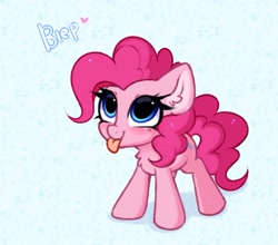 Size: 2073x1827 | Tagged: safe, artist:pesty_skillengton, pinkie pie, earth pony, pony, g4, :p, ear fluff, female, heart, mare, solo, tongue out