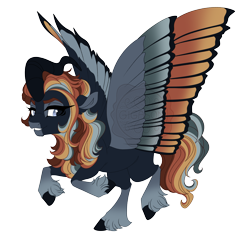 Size: 4600x4400 | Tagged: safe, artist:gigason, oc, oc:mountain ash, alicorn, pony, absurd resolution, colored wings, multicolored wings, simple background, solo, transparent background, wings