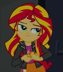 Size: 529x607 | Tagged: safe, screencap, sunset shimmer, human, equestria girls, g4, my little pony equestria girls: rainbow rocks, cropped, female, solo