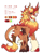 Size: 1573x1988 | Tagged: safe, artist:焰心fireworks, oc, oc:cookie warm, kirin, amputee, male, reference sheet