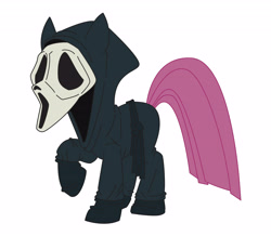 Size: 5279x4602 | Tagged: safe, artist:dead82, pinkie pie, g4, clothes, costume, female, ghostface, hood, mask, pinkamena diane pie, scream (movie), simple background, white background