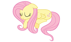 Size: 1280x768 | Tagged: safe, artist:ikillyou121, fluttershy, pegasus, pony, g4, female, mare, simple background, sleeping, solo, transparent background, vector