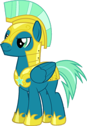 Size: 681x982 | Tagged: safe, artist:nickisfun, sky stinger, pegasus, g4, male, royal guard, simple background, stallion, transparent background