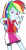 Size: 2580x5000 | Tagged: safe, artist:octosquish7260, rainbow dash, human, dashing through the mall, equestria girls, equestria girls specials, g4, my little pony equestria girls: holidays unwrapped, clothes, compression shorts, female, jersey, peace sign, shirt, simple background, skirt, smiling, solo, teenager, teeth, transparent background, wristband