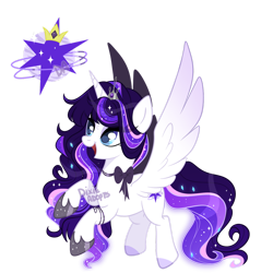 Size: 1280x1280 | Tagged: safe, artist:dixieadopts, oc, oc:luminous grace, alicorn, pony, female, mare, simple background, solo, transparent background