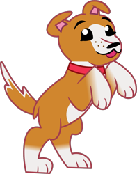 Size: 1041x1321 | Tagged: safe, artist:prixy05, winona, dog, g4, g5, bipedal, female, g4 to g5, generation leap, simple background, solo, transparent background, vector