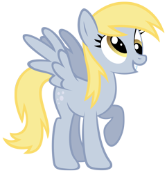 Size: 3157x3270 | Tagged: safe, artist:shho13, derpy hooves, pegasus, pony, g4, female, high res, mare, raised hoof, simple background, transparent background, vector