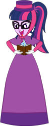 Size: 1403x3540 | Tagged: safe, artist:cartoonmasterv3, sci-twi, twilight sparkle, human, equestria girls, g4, advent calendar, caroling, christmas, christmas 2024, clothes, dress, gown, holiday, humanized, long dress, long skirt, skirt, solo, victorian, victorian dress