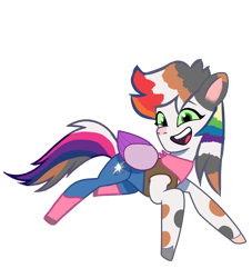 Size: 2020x2220 | Tagged: safe, artist:twilightsparkle2011, cat, cat pony, original species, pegasus, pony, g5, my little pony: tell your tale, concave belly, countershading, disney, generation leap, sheriff callie, sheriff callie (pony form), simple background, slender, solo, thin, transparent background, vector