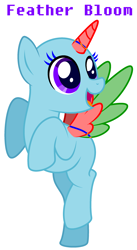 Size: 1688x3076 | Tagged: safe, artist:feather_bloom, pony, g4, base, big eyes, bipedal, excited, ms paint, simple background, solo, standing, standing on one leg, white background