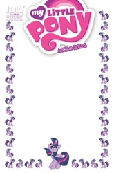 Size: 627x951 | Tagged: safe, idw, official comic, twilight sparkle, pony, unicorn, g4, my little pony micro-series, official, comic cover, cover, female, mare, my little pony logo, unicorn twilight