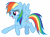 Size: 9566x7070 | Tagged: safe, artist:andoanimalia, rainbow dash, pegasus, pony, every little thing she does, g4, my little pony: friendship is magic, female, flying, mare, simple background, solo, transparent background, vector