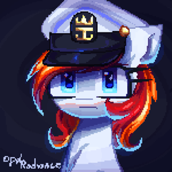 Size: 1005x1005 | Tagged: safe, artist:opal_radiance, oc, oc:silverfoot, earth pony, pony, bust, commission, pixel art, portrait, solo, ych result