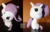 Size: 620x392 | Tagged: safe, artist:anykoe, rarity, unicorn, g4, amigurumi, crochet, cute, description, handmade, irl, photo, photography, plushie, smiling, watermark, wool