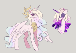 Size: 2567x1797 | Tagged: safe, artist:darlyjay, princess celestia, pony, g4, alternate hairstyle, solo