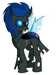 Size: 854x1152 | Tagged: safe, artist:m00n-stalker, oc, oc only, oc:xan, changeling, simple background, solo, transparent background