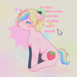 Size: 1440x1436 | Tagged: safe, artist:ariariari.png, holly dash, pony, unicorn, g4, cursor, solo