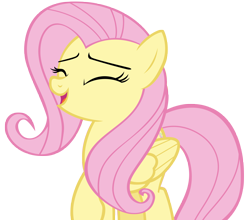 Size: 6600x5800 | Tagged: safe, artist:andoanimalia, fluttershy, pegasus, pony, g4, what about discord?, cute, laughing, shyabetes, simple background, solo, transparent background, vector