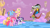 Size: 1280x720 | Tagged: safe, screencap, applejack, discord, fluttershy, pinkie pie, rainbow dash, rarity, twilight sparkle, draconequus, unicorn, g4, the return of harmony, big crown thingy, chaos, checkered floor, discorded landscape, element of generosity, element of honesty, element of kindness, element of laughter, element of loyalty, element of magic, elements of harmony, floating island, jewelry, mocking, regalia, unicorn twilight