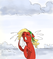 Size: 1624x1824 | Tagged: safe, artist:valkyrie-girl, oc, oc only, earth pony, pony, crying, female, mare, solo