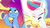 Size: 3072x1727 | Tagged: safe, screencap, misty brightdawn, zipp storm, pegasus, pony, unicorn, g5, misty-rious new room, my little pony: tell your tale, spoiler:g5, spoiler:my little pony: tell your tale, spoiler:tyts02e05, adorazipp, bread, crystal brighthouse, cute, duo, duo female, eyebrows, eyes closed, female, food, frown, mare, mistybetes, open mouth, peanut butter, raised eyebrow, rebirth misty