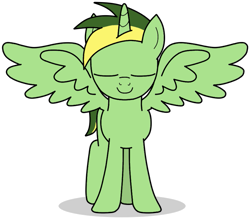 Size: 857x751 | Tagged: safe, artist:didgereethebrony, oc, oc only, oc:didgeree, alicorn, pony, eyes closed, race swap, simple background, solo, trace, transparent background