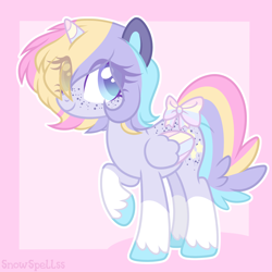 Size: 2000x2000 | Tagged: safe, artist:dreamyeevee, oc, oc:star light, alicorn, solo