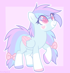 Size: 1784x1861 | Tagged: safe, artist:dreamyeevee, oc, oc:pink hearts, pegasus, solo