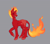 Size: 4000x3500 | Tagged: safe, artist:hederacea, pony, unicorn, fire, gray background, hermitcraft, minecraft, ponified, simple background, solo, tango, tangotek