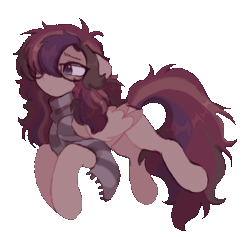 Size: 785x745 | Tagged: safe, artist:flixanoa, oc, oc only, pegasus, pony, animated, clothes, glasses, pegasus oc, scarf, simple background, solo, striped scarf, transparent background