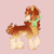 Size: 1500x1500 | Tagged: safe, artist:ghostunes, oc, oc only, oc:maple sap, earth pony, accessory, bandana, blaze (coat marking), chest fluff, coat markings, curly hair, curly mane, earth pony oc, facial markings, happy, hat, hoof fluff, looking at you, multicolored hair, multicolored mane, parent:oc:berry coin, parent:oc:tea tree, pink background, raised hoof, simple background, smiling, smiling at you, socks (coat markings), spots