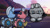 Size: 1192x670 | Tagged: safe, artist:foxfer64_yt, oc, oc only, oc:silverstream (robot pony), oc:trackhead, oc:xn-37 needle, original species, plane pony, pony, robot, robot pony, airport, bored, concerned, floppy ears, lying down, plane, sad, talking