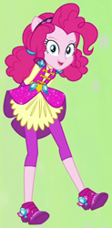 Size: 380x770 | Tagged: safe, screencap, pinkie pie, human, equestria girls, g4, my little pony equestria girls: legend of everfree, clothes, cropped, crystal guardian, female, shoes, solo