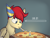 Size: 3000x2300 | Tagged: safe, artist:owloffortune, oc, oc:paper cream, pegasus, pony, birthday, candle, food, hat, male, party hat, party horn, pegasus oc, pizza, solo