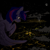 Size: 2500x2500 | Tagged: safe, artist:poniebones, twilight sparkle, alicorn, g4, city, cloud, flying, moon, night, solo, twilight sparkle (alicorn)