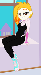 Size: 735x1319 | Tagged: safe, artist:robertsonskywa1, flare (g5), human, equestria girls, g4, g5, my little pony: tell your tale, breasts, busty flare, equestria girls-ified, female, g5 to equestria girls, g5 to g4, generation leap, marvel, photo, solo, spider-gwen, spider-man, spider-man: across the spider-verse