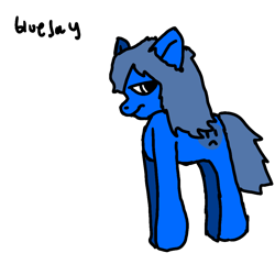 Size: 1000x1000 | Tagged: safe, artist:joyyjay joyous, oc, oc only, oc:bluejoy, earth pony, pony, simple background, solo, transparent background