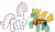 Size: 3123x1788 | Tagged: safe, artist:supahdonarudo, fleur-de-lis, tianhuo (tfh), dragon, hybrid, longma, unicorn, series:fleurbuary, them's fightin' herds, angry, armor, community related, mane of fire, shocked, shocked expression, simple background, slap, transparent background