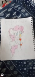 Size: 4160x1872 | Tagged: safe, artist:katlovescookies1, pinkie pie, earth pony, pony, g4, chips, drawing, food, potato chips, pringles, solo, traditional art