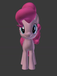 Size: 773x1034 | Tagged: safe, artist:garrettss1997, pinkie pie, earth pony, pony, g4, 3d, female, gray background, simple background, solo, source filmmaker