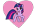 Size: 1000x800 | Tagged: safe, artist:purblehoers, twilight sparkle, pony, unicorn, g4, blushing, female, heart, heart background, looking at you, mare, ms paint, png, solo, unicorn twilight