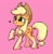 Size: 797x821 | Tagged: safe, artist:neongin, applejack, earth pony, pony, g4, adorable face, applejack's hat, chest fluff, cowboy hat, cute, cute face, cutest pony alive, design, female, fetlock tuft, fluffy, hat, hooves, huggable, jackabetes, mare, pink background, raised hoof, simple background, soft, solo