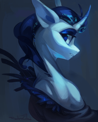 Size: 2480x3104 | Tagged: safe, artist:feelinnglad, oc, oc only, pony, unicorn, horn, solo, unicorn oc