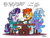 Size: 2500x1900 | Tagged: safe, artist:bobthedalek, starlight glimmer, sunburst, trixie, pony, unicorn, g4, bathrobe, bed mane, blaze (coat marking), card, clothes, coat markings, cup, facial hair, facial markings, female, goatee, grammar error, hearts and hooves day, holiday, inconvenient trixie, male, mare, messy mane, morning ponies, robe, ship:starburst, shipping, smug, socks (coat markings), stallion, straight, table, teacup, teapot, valentine's day, valentine's day card