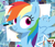 Size: 2063x1779 | Tagged: safe, artist:neoblastonda, rainbow dash, pegasus, pony, g4, female, hasbro, mare, smiling, solo