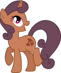 Size: 4821x5810 | Tagged: safe, anonymous editor, artist:90sigma, edit, cocoa caliente, pony, unicorn, g4, winter wrap up, .svg available, absurd resolution, background pony, female, mare, open mouth, open smile, palette swap, recolor, simple background, smiling, solo, svg, transparent background, vector