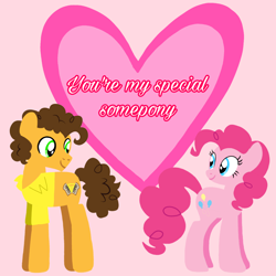 Size: 1400x1400 | Tagged: safe, artist:mlplary6, cheese sandwich, pinkie pie, earth pony, pony, g4, female, holiday, male, mare, ship:cheesepie, shipping, stallion, straight, valentine's day